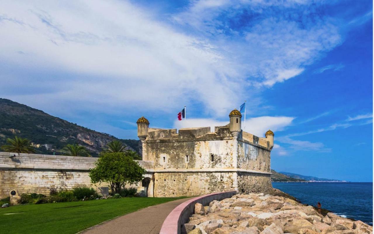 Menton Smartworking And Relax On The Beach, Seaview Exteriör bild